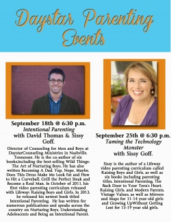 Daystar Parenting Flyer 1