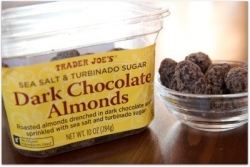 dark choc almonds