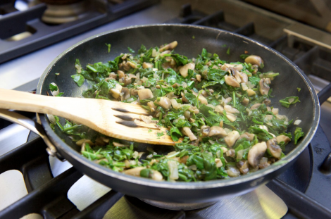 spinach mushroom